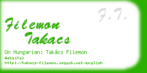 filemon takacs business card